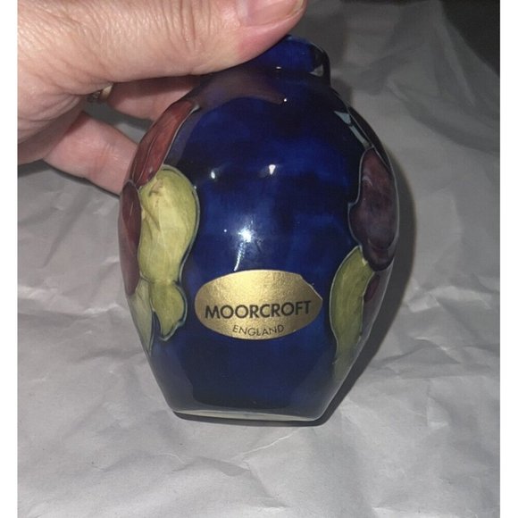 Moorcroft art pottery vase with flowers - marked​​​​ - Picture 4 of 12